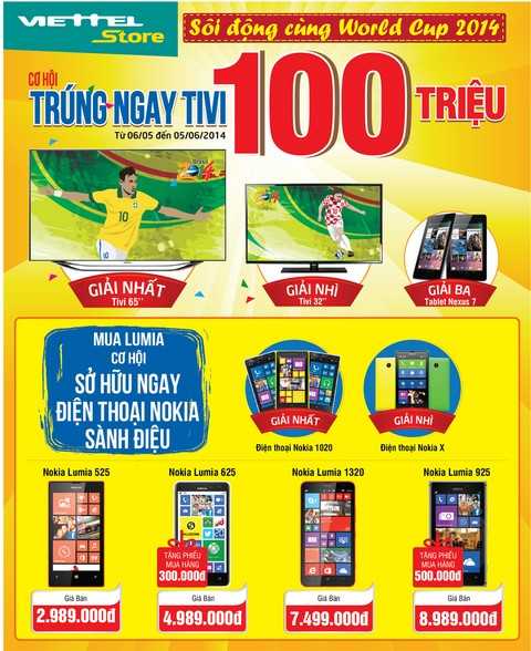 Cơ hội sở hữu tivi trị giá 100 triệu đồng