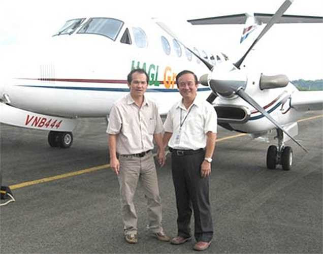 Là doanh nhân Việt đầu tiên sở hữu máy bay riêng, ông chủ Tập đoàn Hoàng Anh Gia Lai đã lựa chọn một mẫu phi cơ của Mỹ, chiếc Beechcraft King Air 350, số seri FL-417, sản xuất năm 2008.