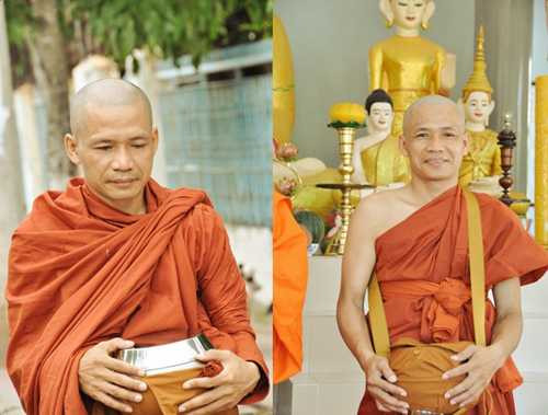 Ông Hùng đi khất thực