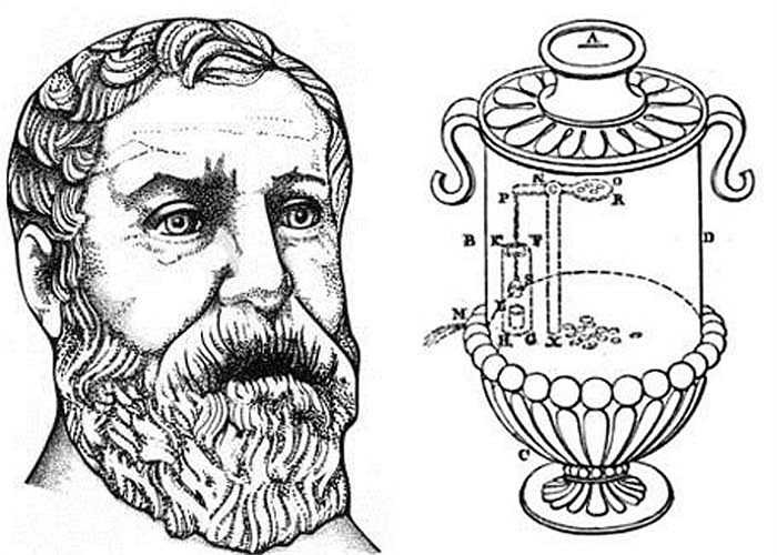 Thế kỷ thứ 1, máy bán hàng tự động được một giáo sĩ Hy Lạp tên Heron phát minh để phân chia nước thánh cho người dân và bảo vệ nguồn nước thánh khỏi những tên trộm chuyên ăn cắp để đem bán. Chiếc máy sẽ nhận 1 số tiền nhỏ để người dân có được số nước thánh cần thiết. 