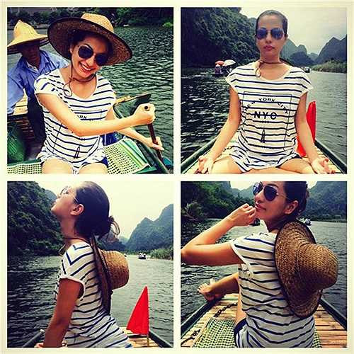 Có vẻ như, đã lui về hậu trường để chăm sóc gia đình nhưng Ngọc Thúy chưa bao giờ quên chăm sóc sắc đẹp cho mình.