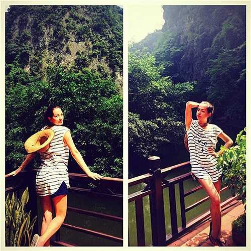 Hãy cùng ngắm nhìn những hình ảnh tuyệt đẹp của Ngọc Thúy ở nơi đất mẹ sau nhiều năm sinh sống tại Mỹ.