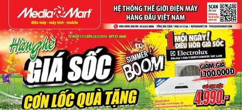 Xóa tan nắng nóng với điều hòa giá sốc tại MediaMart
