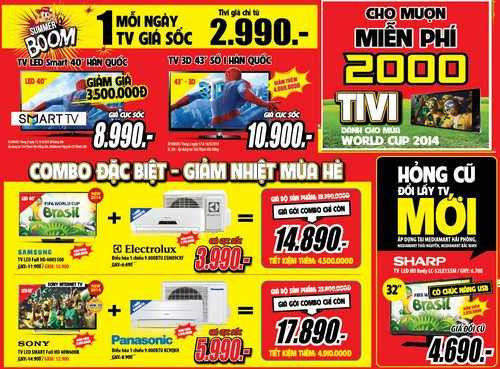 Xóa tan nắng nóng với điều hòa giá sốc tại MediaMart