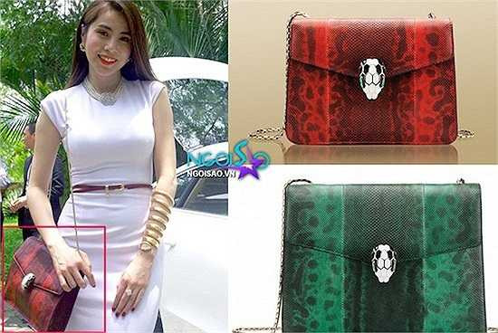 Túi xách hoạ tiết da động vật.