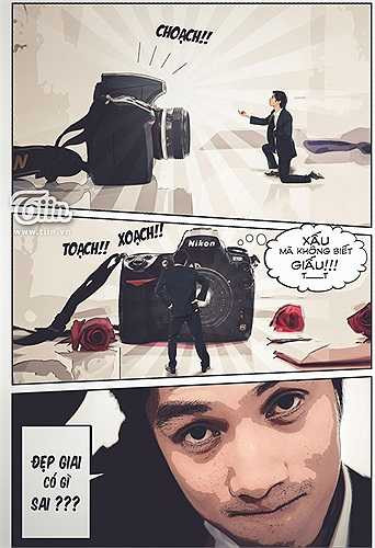 Anh chàng chuẩn bị kỹ cho màn cầu hôn của mình.