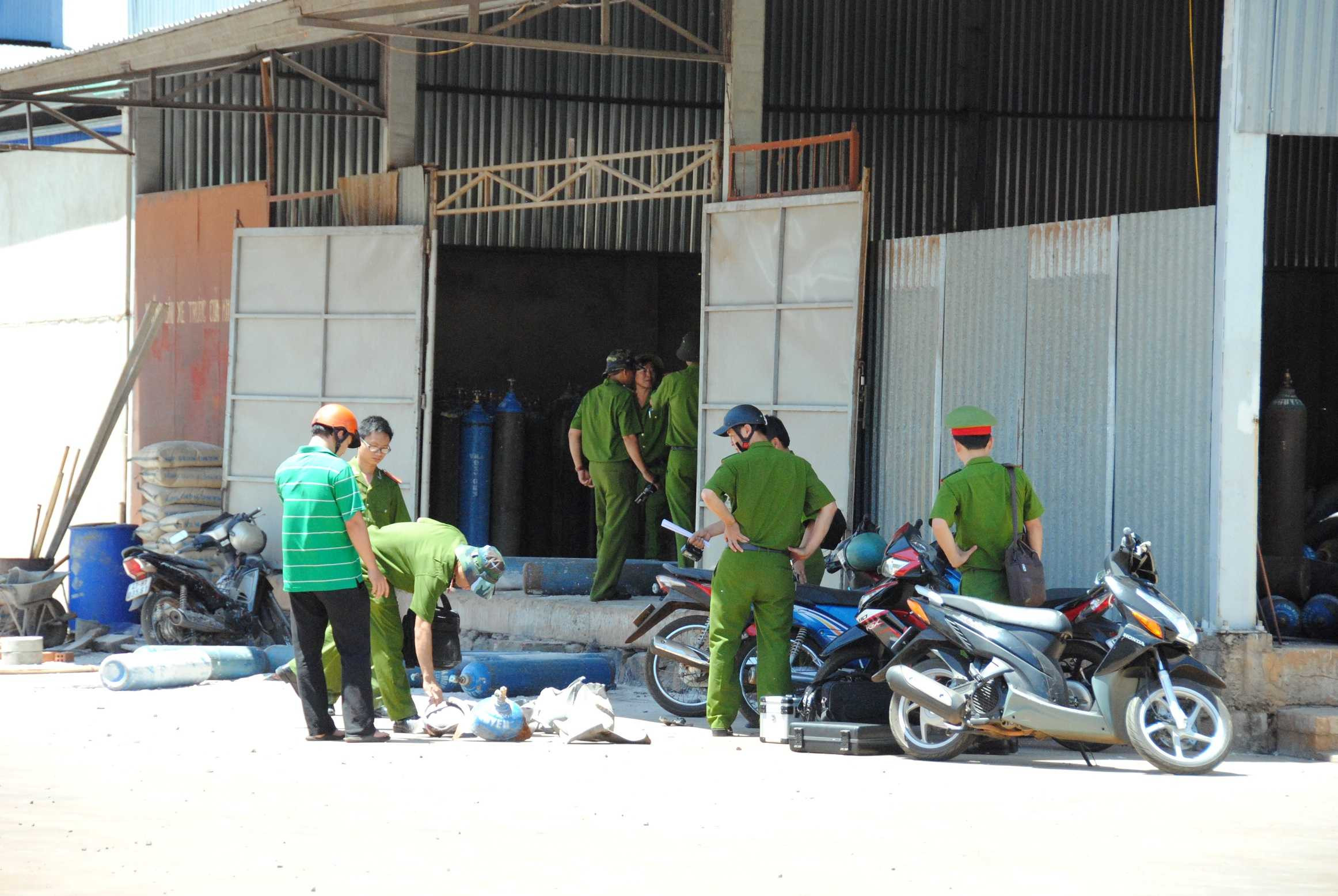 Một mảnh vỡ bình oxy