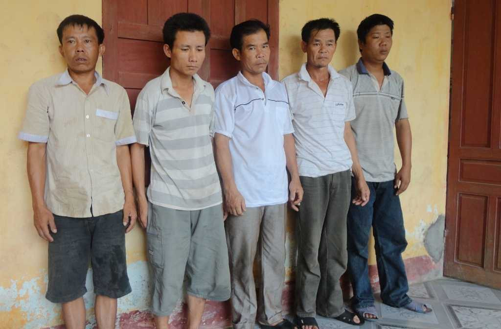 Các đối tượng bị cơ quan chức năng bắt giữ