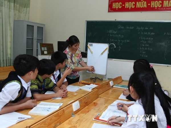 Thi tuyển giáo viên sẽ chọn hình thức thi thực hành thay vì phỏng vấn. (Ảnh minh họa: TTXVN)