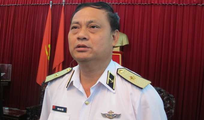 Chuẩn đô đốc, Chính ủy Quân chủng Hải quân Đinh Gia Thật - Ảnh: Thân Hoàng