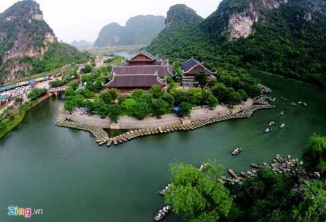 Tràng An, Ninh Bình, danh thắng, từ camera bay, Tam Cốc, đẹp lạ lùng