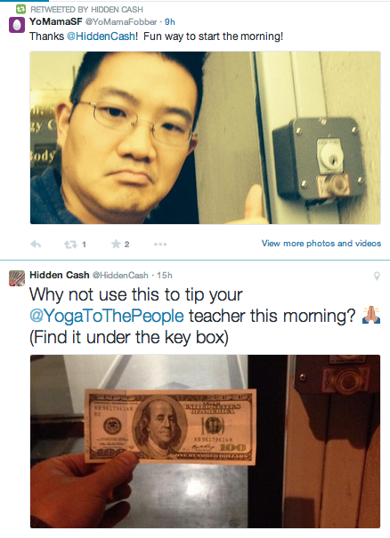 Đại gia giấu mặt rải tờ 100 USD khắp San Francisco