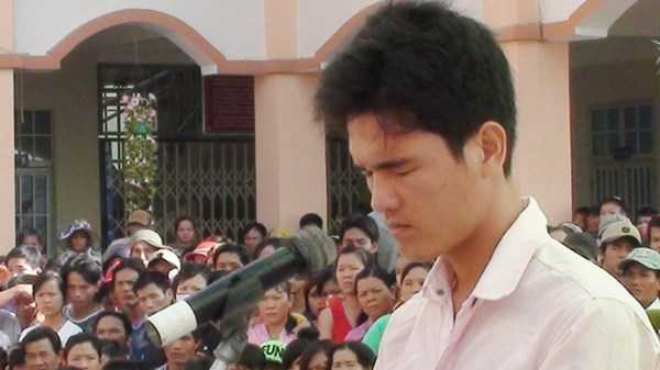 Bị cáo Lê Văn Nghiêm tại phiên xét xử. Ảnh: TPO