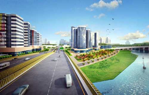 Phối cảnh thiết kế đô thị đường Phạm Văn Đồng. Nguồn: Sở QHKT TP HCM