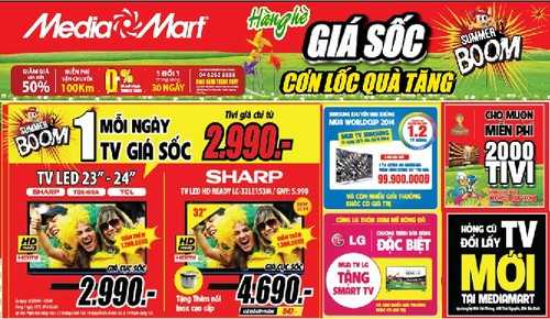 Tận hưởng khuyến mại đặc biệt mùa Worldcup tại MediaMat