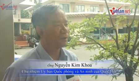 Chủ nhiệm UB Quốc phòng - An ninh Quốc hội Nguyễn Kim Khoa
