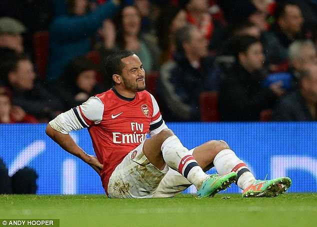 Cũng vì chấn thương này và một số vấn đề ở lưng, Walcott đã không thể có một mùa giải trọn vẹn cho Arsenal 