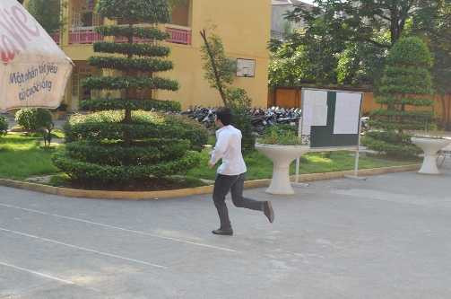 thi tốt nghiệp thpt 2014, đi muộn