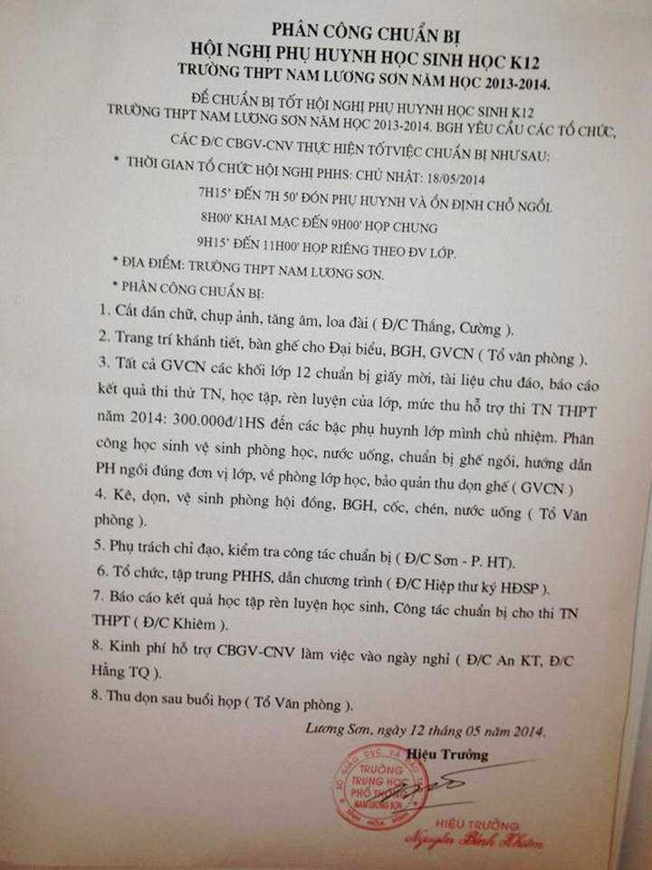 đóng 300.000 hỗ trợ thi tốt nghiệp THPT