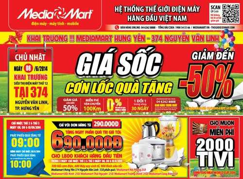 Cơn lốc quà tặng tại siêu thị thứ 12 của MediaMart