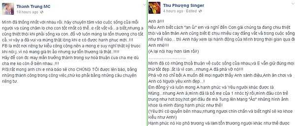 Cặp vợ chồng cũ dùng những lời lẽ nặng nề để nói với nhau.
