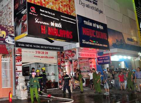 Đà Nẵng, cháy cửa hàng, trung tâm, hỏa hoạn, hốt hoảng