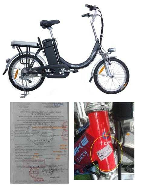 Xe đạp điện được cấp chứng nhận 68/TCVN không phải đăng ký biển số