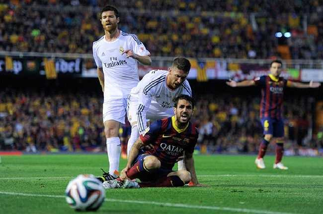 Ngày 16/4/2014, gã khổng lồ cứ Catalan thất bại trước Real Madrid trong trận chung kết cúp nhà vua. Ở trận này, Fabregas ra sân ngay từ đầu.
