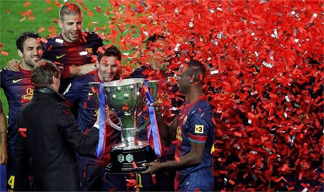 Ngày 11/5/2013, Barca chính thức trở thành chủ nhân của chiếc cúp bạc La Liga, đó cũng là danh hiệu VĐQG đầu tiên trong sự nghiệp của Fabregas.