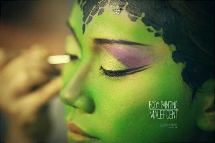 Theo Miên Thảo, việc vẽ body painting lần này đòi hỏi sự đầu tư kỹ lưỡng và mức độ khó cao hơn so với những lần vẽ trước của cô vì đây là phim chưa công chiếu nên chưa thể có góc nhìn toàn diện về nhân vật.