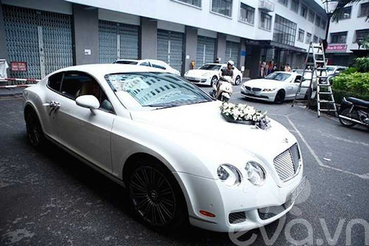 Tiệc cưới của Trà My được liệt vào danh sách tiệc cưới hoành tráng nhất trong giới showbiz Việt. Trước đó, sáng 14/6, lễ rước dâu của cô và chồng được tổ chức tại tư gia. Nữ ca sỹ được rước dâu trên siêu xe Bentley có giá 11 tỷ.