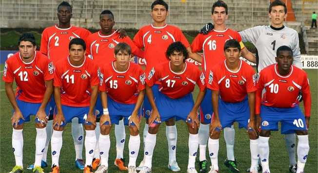 Joel Campbell (số 10) trong màu áo U20 Costa Rica