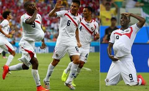 Campbell tặng bàn thắng đầu tiên trong sự nghiệp tại World Cup cho... đứa con tương lai của anh 