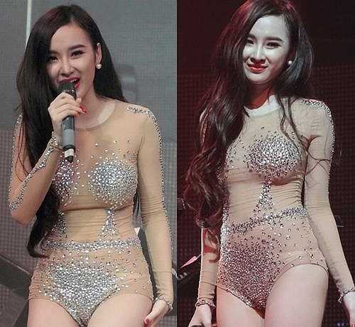 Bộ trang phục trong suốt mặc như không mặc khiến Angela Phương Trinh nhận lệnh cấm diễn từ Cục Nghệ thuật biểu diễn.