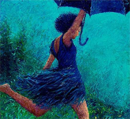 Có điều này bởi không giống như các hoạ sĩ khác, cô thường dùng chính các ngón tay của mình thay cho bút lông để sáng tạo nghệ thuật.