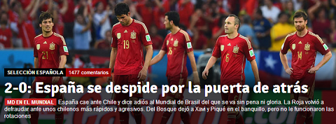Tờ Mundo Deportivo buộc 'tội' thầy trò HLV Del Bosque