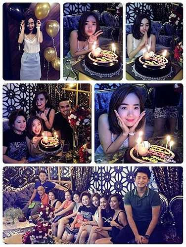 Mới đây, sau khi chia sẻ quan điểm 'không thích Hoàng Thùy Linh' của bố mẹ mình, cặp đôi này vẫn cùng có mặt ở bữa tiệc sinh nhật diễn viên Minh Hằng. (ảnh lấy từ facebook Minh Hằng)