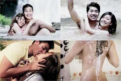 Trailer dài hai phút của 'Bẫy cấp ba' khiến khán giả đỏ mặt bởi những cảnh tắm trần, yêu đương quá thoáng của các nhân vật trong phim.