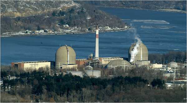 Nhà máy điện hạt nhân ở IndianPoint, Hoa Kỳ.