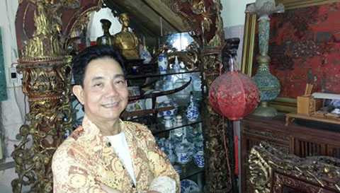 Vua đồ cổ, hiến tặng, TP HCM, kho, ủng hộ, quỹ, biển đảo