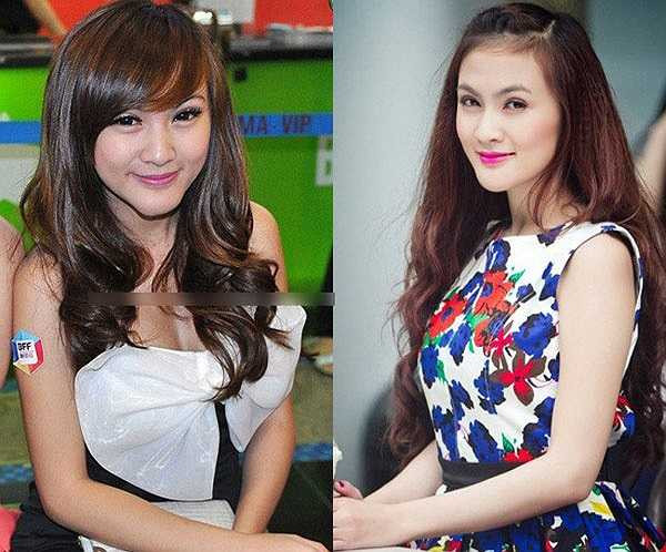 Để có được chiếc cằm thon, hot girl Kelly đã phải trải qua 5 lần phẫu thuật cằm trong suốt hai năm. Thế nhưng, cằm của người đẹp lại bị biến dạng và suýt phải cắt bỏ do hoại tử (trái). May mắn đã mỉm cười với cô trong lần dao kéo thứ 5 và hiện tại, nữ diễn viên đang có gương mặt thanh tú như mong muốn (phải).