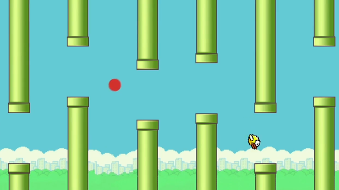 Flappy Bird xuất hiện ngay đầu sự kiện. (Nguồn: Google)