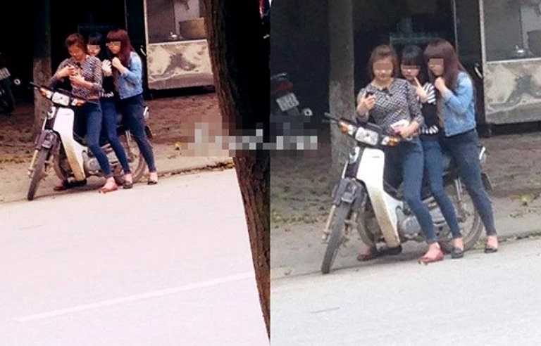 Thiếu nữ Việt kẹp 3...