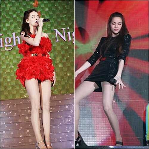 Vốn nổi tiếng là ca sỹ có gu thời trang sang trọng và đẳng cấp nhất showbiz Việt, Hồ Ngọc Hà cũng không tránh khỏi sự cố lộ hàng trên sân khấu khi diện bộ trang phục váy ngắn cũn cỡn. Sự cố này liên tiếp lặp lại ở những chương trình sau đó. Tuy nhiên, ở những chương trình năm 2014, cô thận trọng hơn về trang phục khi thể hiện hết mình trên sân khấu.
