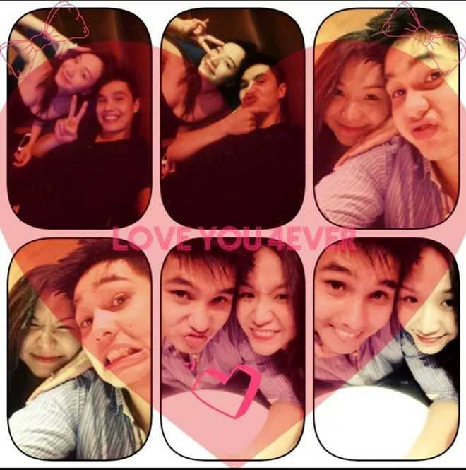 Hình ảnh hạnh phúc của Baggio và Quỳnh Trâm.