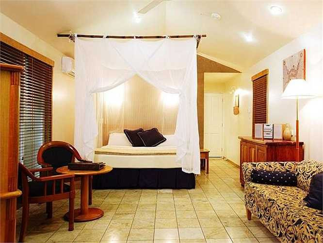 Phòng khách sạn sang trọng, ấm cúng. Ở Daintree, khách có cơ hội tận hưởng nhiều dịch vụ chăm sóc cơ thể tuyệt vời. 