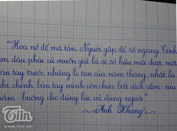 viết chữ đẹp như in