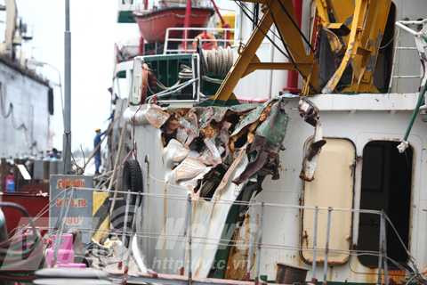 Kiểm ngư, TRung Quốc, tấn công, thương tích, trở về, hư hại, Hoàng Sa, chấp pháp