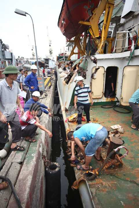 Kiểm ngư, TRung Quốc, tấn công, thương tích, trở về, hư hại, Hoàng Sa, chấp pháp