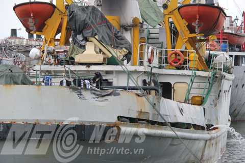 Kiểm ngư, TRung Quốc, tấn công, thương tích, trở về, hư hại, Hoàng Sa, chấp pháp